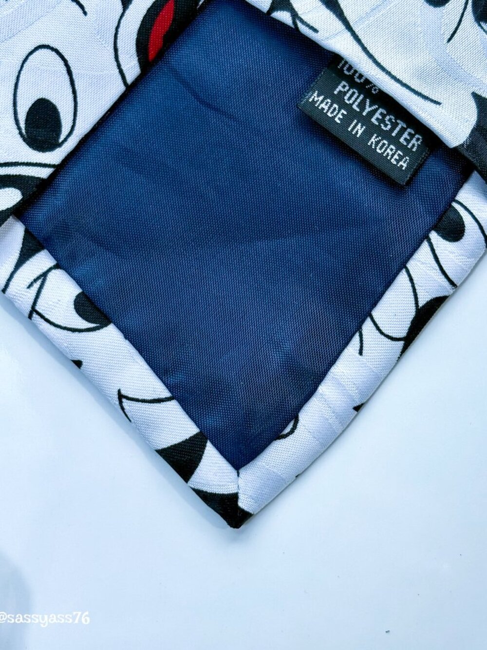 ▪️VTG▪️DISNEY▪️MICKEY UNLIMITED▪️Black & White Jacquard Satin MICKEY MOUSE Tie - Picture 3 of 5